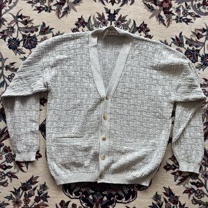 Vintage Great Lakes Men’s Grandpa Style Textured Cardigan Size XL NWT